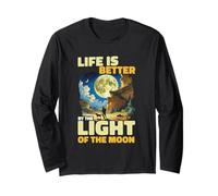 Life is Better by The Light of The Moon Hunting Long Sleeve T-Shirt