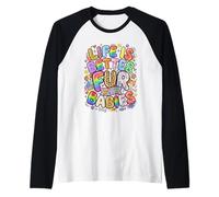 Life is Better Fur with Babies Pet Lover Design Raglan Baseball Tee