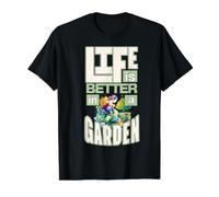 Life is Better in a Garden Value Graphic T-Shirt, Men, Black, XL