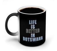 Life is Better in Botswana Coffee Cup Mugs with Handle Hot Changing
