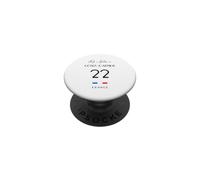 Life is better in CÔTES-D'ARMOR Number 22 Bretagne Black PopSockets Adhesive PopGrip