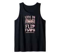 Life is Better in Flip Flops Laguna Beach California Tank Top