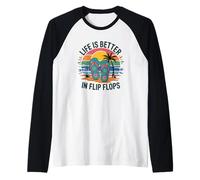Life is Better in Flip Flops Raglan Baseball Tee