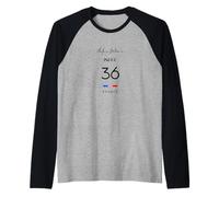 Life is better in INDRE Number 36 Châteauroux Berry France Raglan Baseball Tee