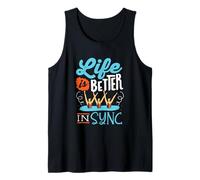 Life is Better in Sync Synchronized Swimming Synchro Swimmer Tank Top