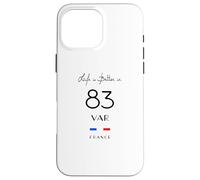Life is better in VAR Number 83 Provence Côte d'Azur Black Case for iPhone 16 Pro Max