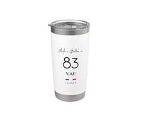 Life is Better in VAR Number 83 Provence Côte d'Azur Black Stainless Steel Insulated Tumbler