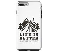 Life is Better in Woods Camping Outdoors Adventure Lover Case for iPhone 7 Plus/8 Plus