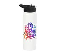 Life is Better On A Cruise Squad Family Stainless Steel Insulated Water Bottle