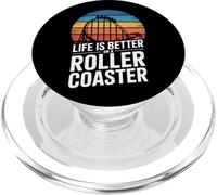 Life Is Better On A Roller Coaster Amusement Park PopSockets PopGrip for MagSafe
