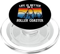 Life Is Better On A Roller Coaster Rollercoaster PopSockets PopGrip for MagSafe