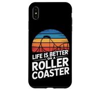 Life Is Better On A Roller Coaster Theme Park Lover Case for iPhone XS Max