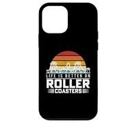 Life Is Better On Roller Coasters Retro Vintage Theme Park Case for iPhone 12 mini