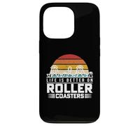 Life Is Better On Roller Coasters Retro Vintage Theme Park Case for iPhone 13 Pro