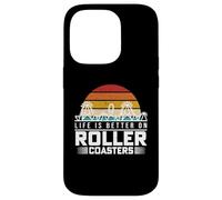 Life Is Better On Roller Coasters Retro Vintage Theme Park Case for iPhone 14 Pro