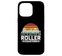 Life Is Better On Roller Coasters Retro Vintage Theme Park Case for iPhone 14 Pro Max