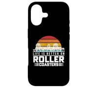 Life Is Better On Roller Coasters Retro Vintage Theme Park Case for iPhone 17