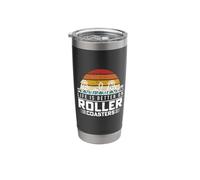 Life is Better On Roller Coasters Retro Vintage Theme Park Stainless Steel Insulated Tumbler