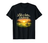 Life is Better On The Fairway Golf Sunrise Art T-Shirt