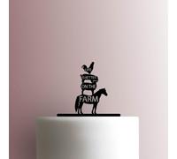 Life Is Better On The Farm Acrylic Cake Topper 3mm Thick Premium Laser Cut Cake Decoration for Birthday, Wedding, Baby Shower & Party Cakes Durable Reusable