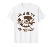 Life is Better On The Farm - Homesteading Goat in Hammock T-Shirt