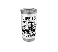 Life is Better On The Farm Stainless Steel Insulated Tumbler
