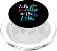 Life Is Better On The Lake Summer Women Vacation Trip PopSockets PopGrip for MagSafe