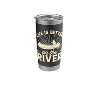 Life is Better On The River Stainless Steel Insulated Tumbler