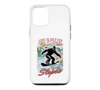 Life Is Better On The Slopes Bigfoot Ski Snowboard Case for iPhone 12/12 Pro