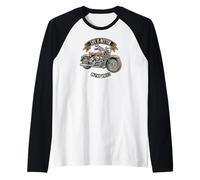 Life Is Better On Two Wheels Classic Motorcycle Biker Raglan Baseball Tee