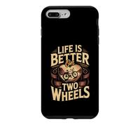 Life Is Better on Two Wheels Track Cycling Cyclist Bike Case for iPhone 7 Plus/8 Plus