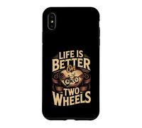 Life Is Better on Two Wheels Track Cycling Cyclist Bike Case for iPhone XS Max