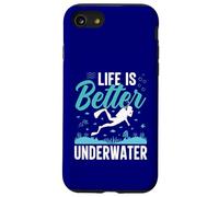 Life Is Better Under Water Scuba Diving Ocean Lover Case for iPhone SE (2020) / 7/8