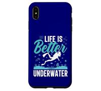 Life Is Better Under Water Scuba Diving Ocean Lover Case for iPhone XS Max