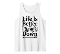 Life is Better Upside Down Pole Dance Typography Tank Top
