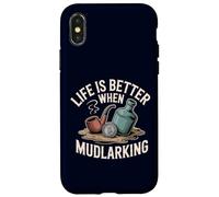 Life is Better When Mudlarking Treasure Hunter Beachcombing Case for iPhone X/XS