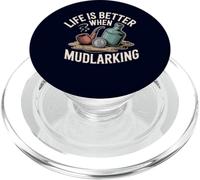 Life is Better When Mudlarking Treasure Hunter Beachcombing PopSockets PopGrip for MagSafe