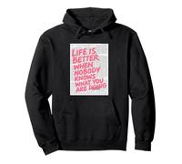 Life Is Better When Nobody Knows What You Are Doing Pullover Hoodie