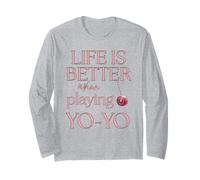 Life is Better When Playing YoYo for Yo-Yo Lover Long Sleeve T-Shirt