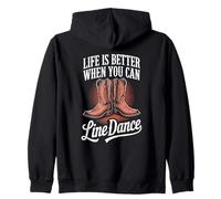 Life is better when you can Line Dance | Line Dancing Zip Hoodie