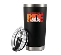 Life Is Better When You Ride Motorcycle Gifts For Dad Husband Brother Boyfriend Uncle Rider Biker Motorcyclist Vacuum Insulated Stainless Steel Tumbler with Removable Lid and Straw 20 oz Black
