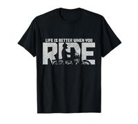 Life is Better When You Ride Vintage Biker Motorcycle T-Shirt