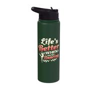 Life is Better When You're Dancing Girls Stainless Steel Insulated Water Bottle