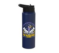 Life is Better When You're in Step - Marching Band Stainless Steel Insulated Water Bottle