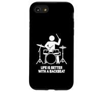 Life is Better with a Backbeat Funny Drummer Design Case for iPhone SE (2020) / 7/8