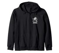 Life is Better with a Backbeat Funny Drummer Design Zip Hoodie