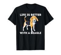 Life Is Better With A Beagle - Beagle Dog Lover Pet Owner T-Shirt