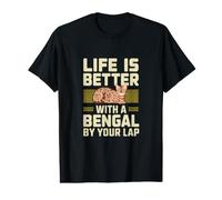 Life is Better with A Bengal By Your Lap Value Graphic T-Shirt
