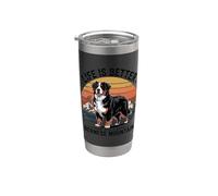 Life is Better with a Bernese Mountain - Vintage Berner Dog Stainless Steel Insulated Tumbler
