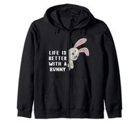 Life Is Better With A Bunny Zip Hoodie